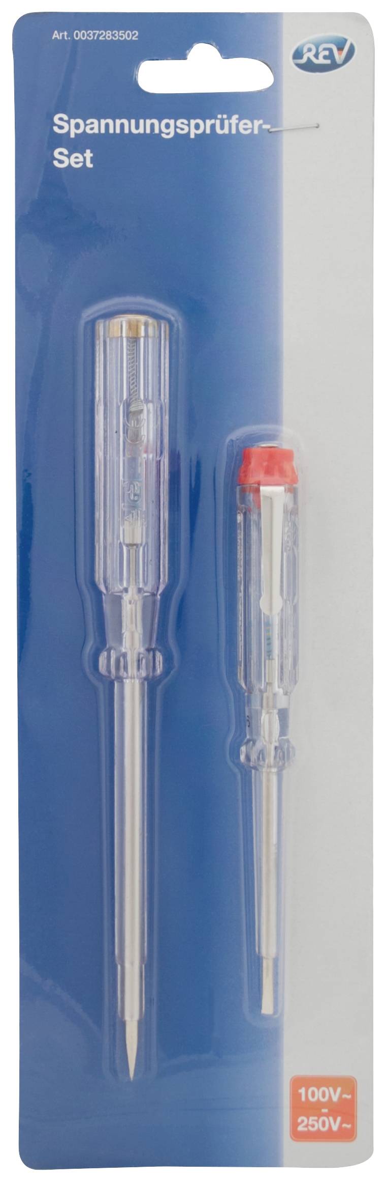 REV Spannungsprüfer-Set transp 2St Spannungsprüfer 120 - 250 V/AC