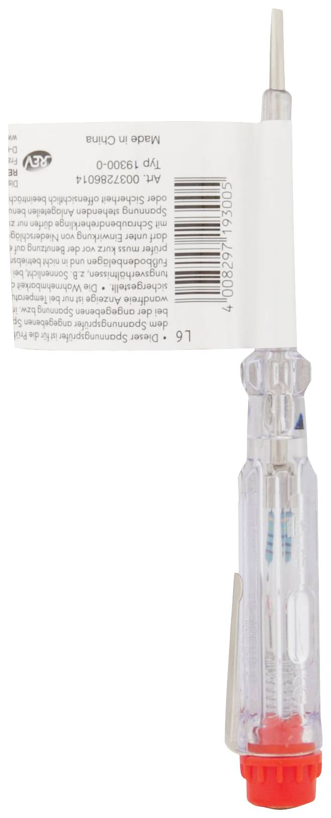 REV 140mm transp Spannungsprüfer 120 - 250 V/AC