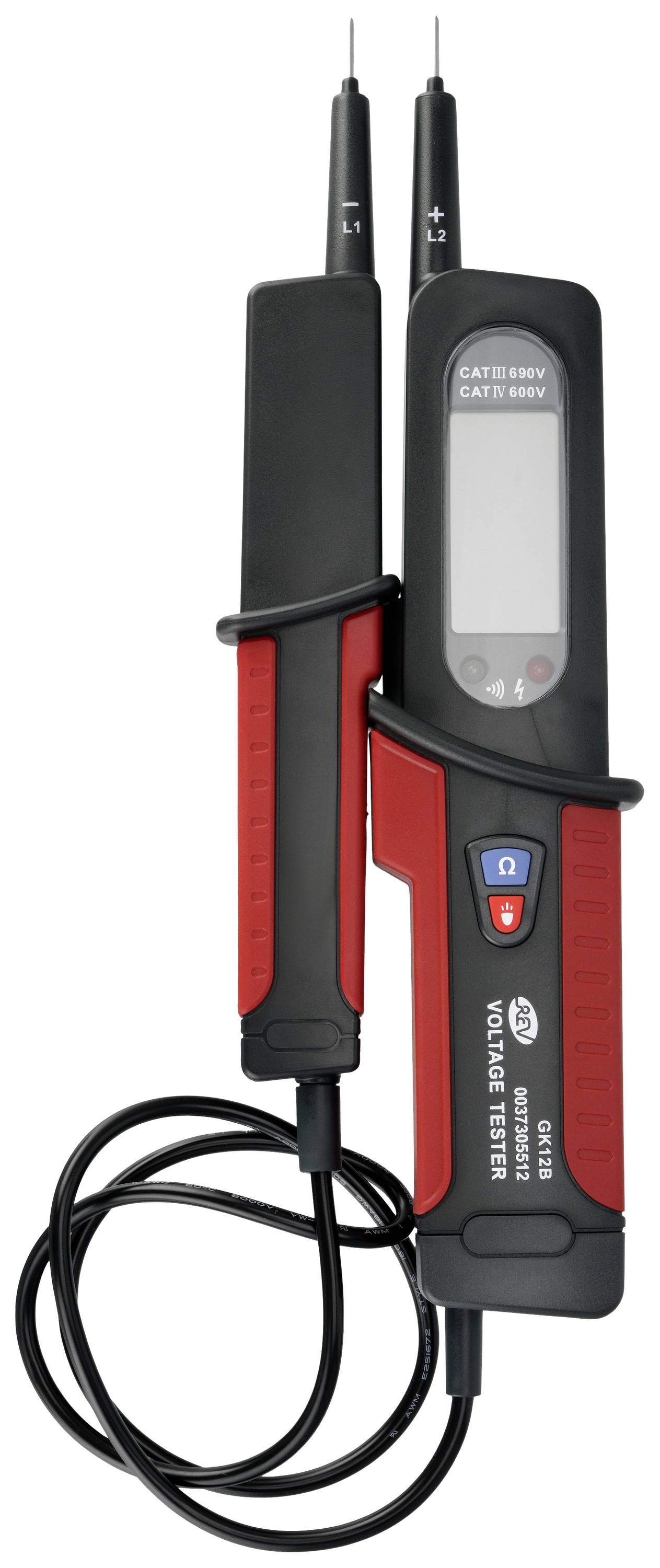 REV Spannungsprüfer digital sw/rt Spannungs- und Durchgangsprüfer LCD