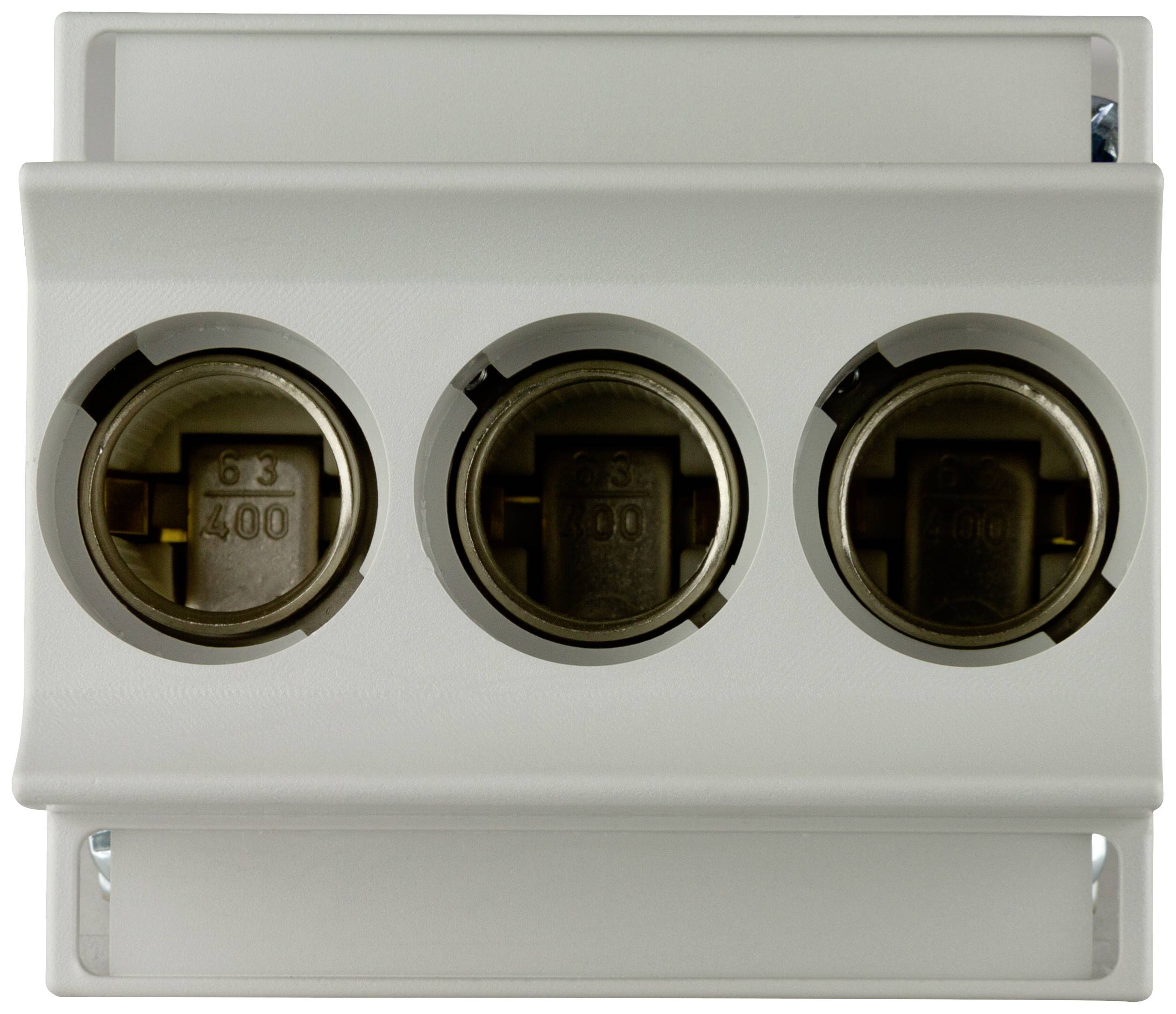 REV 0515469555 Sicherungssockel Sicherungsgröße = D02 3polig 20 A, 63A 1St.