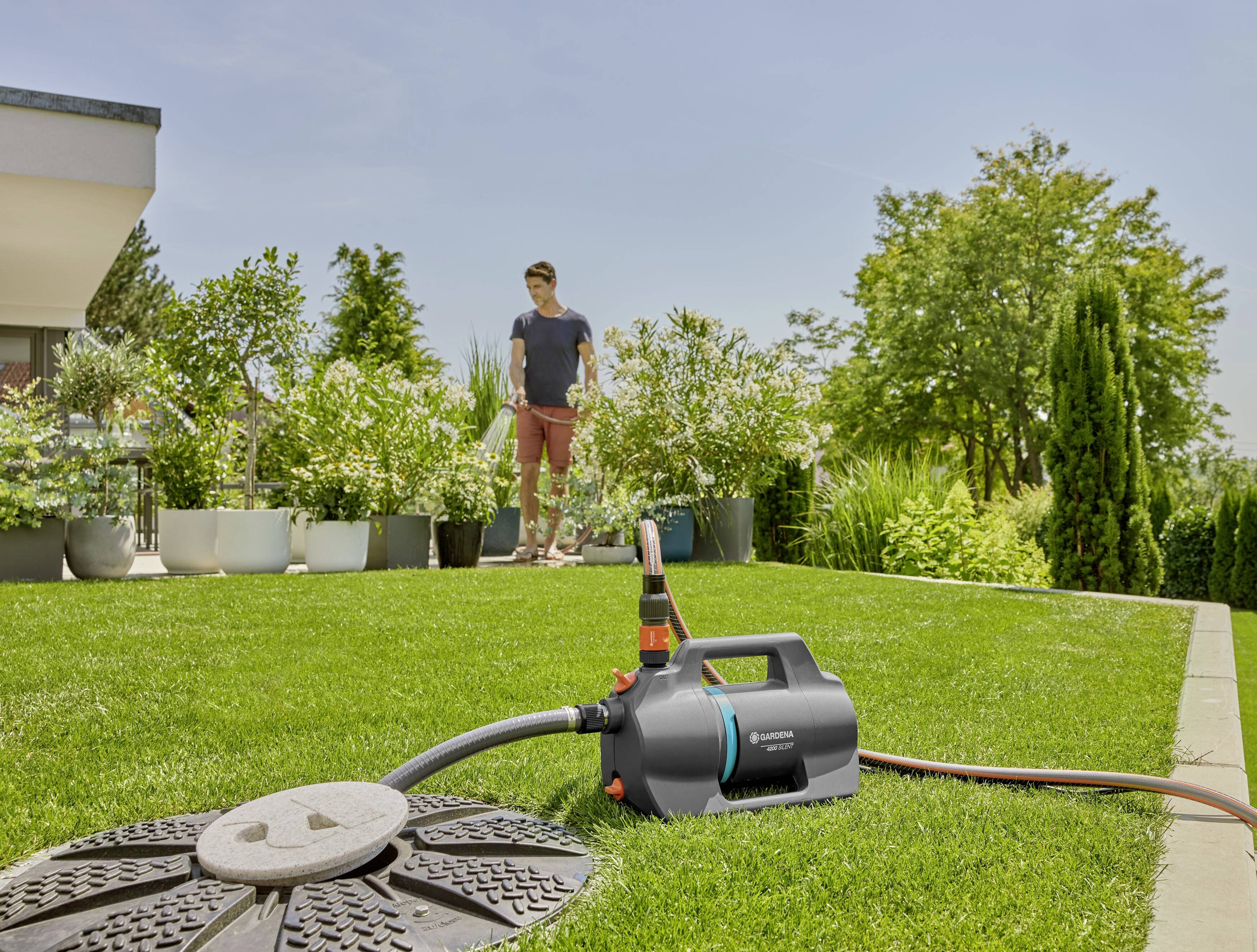 GARDENA 4200 Silent Gartenpumpe 4200 l/h 39m