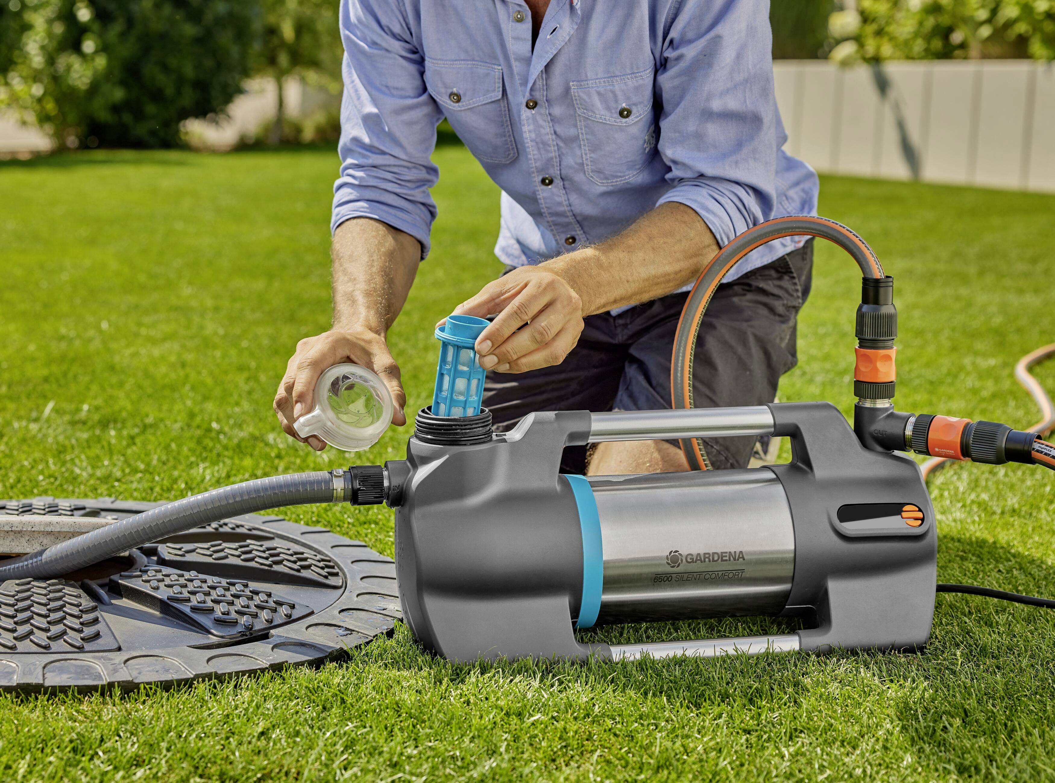 GARDENA 6500 SilentComfort Gartenpumpe 6500 l/h 60m