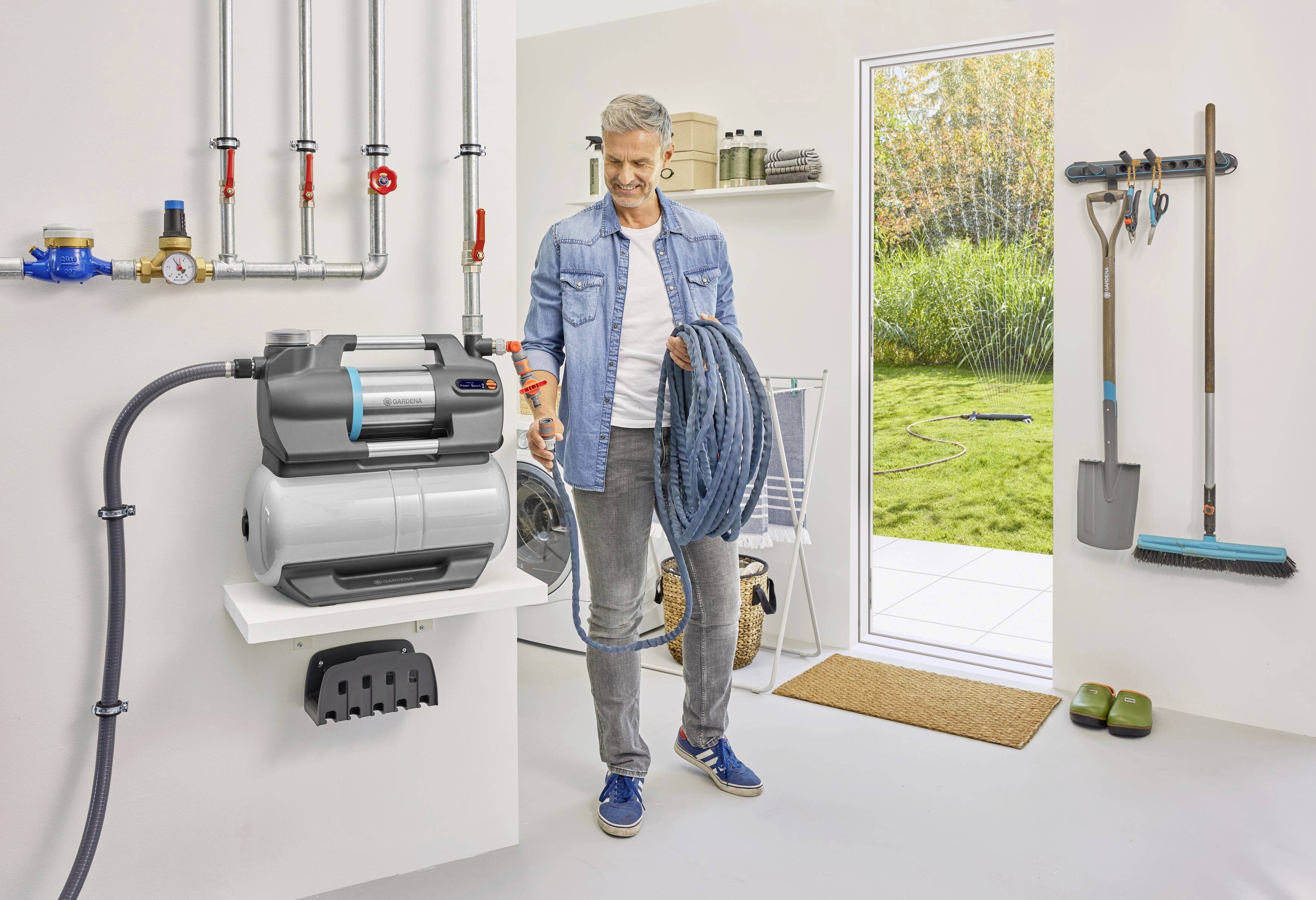 GARDENA 09068-61 6300 SilentComfort Hauswasserwerk 230 V 6300 l/h