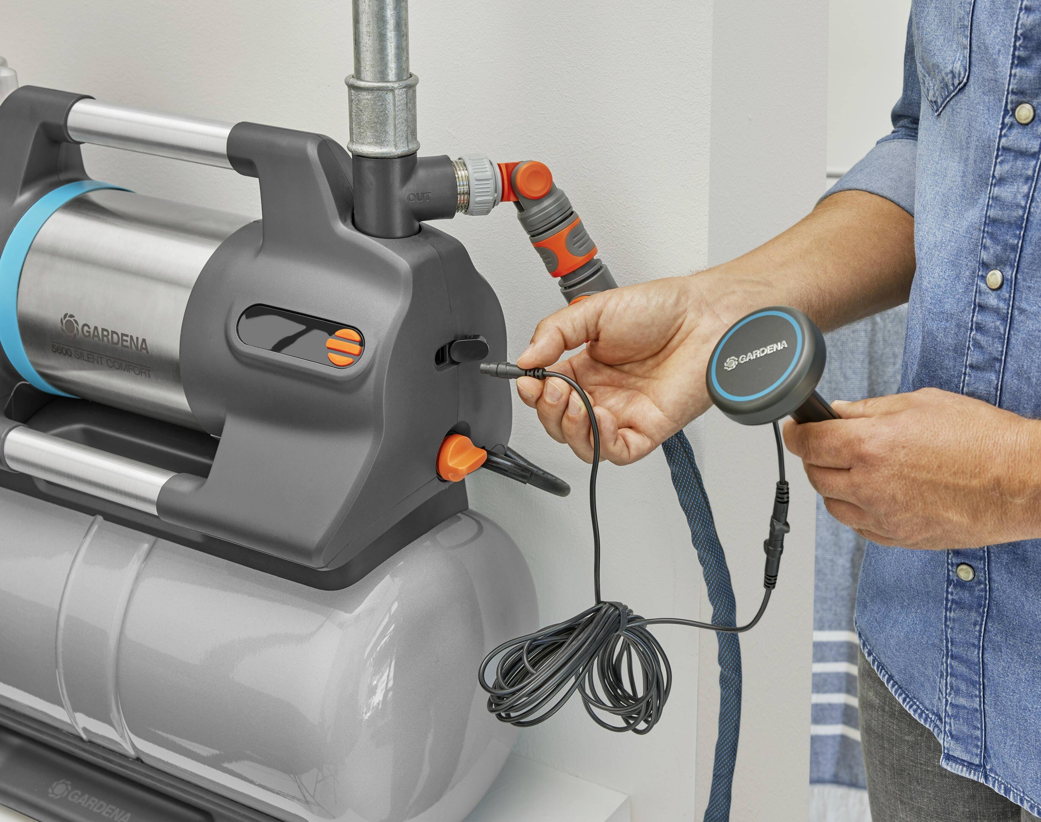 GARDENA 09068-61 6300 SilentComfort Hauswasserwerk 230V 6300 l/h