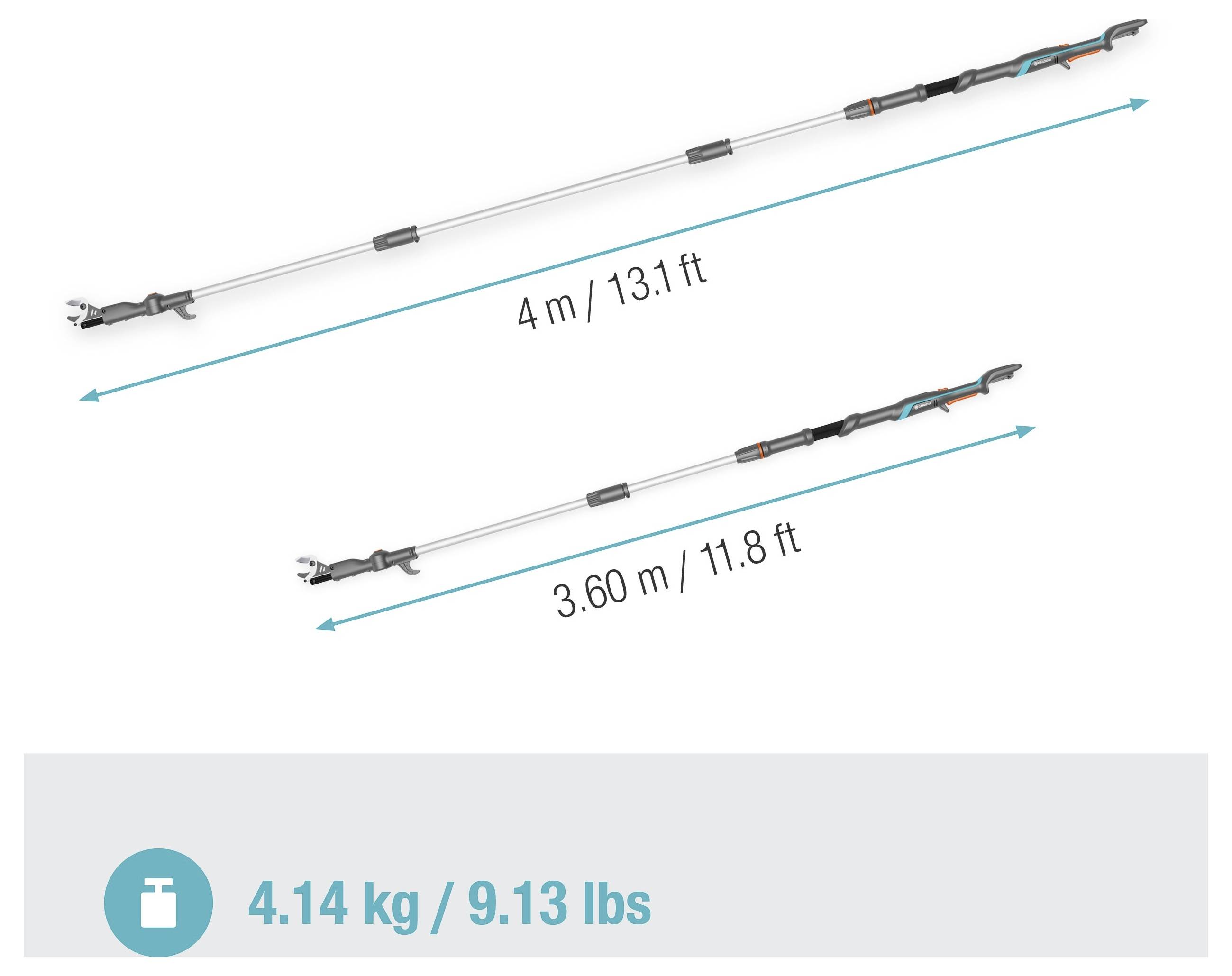 GARDENA 14776-55 HighCut 360/18V P4A solo Astschere