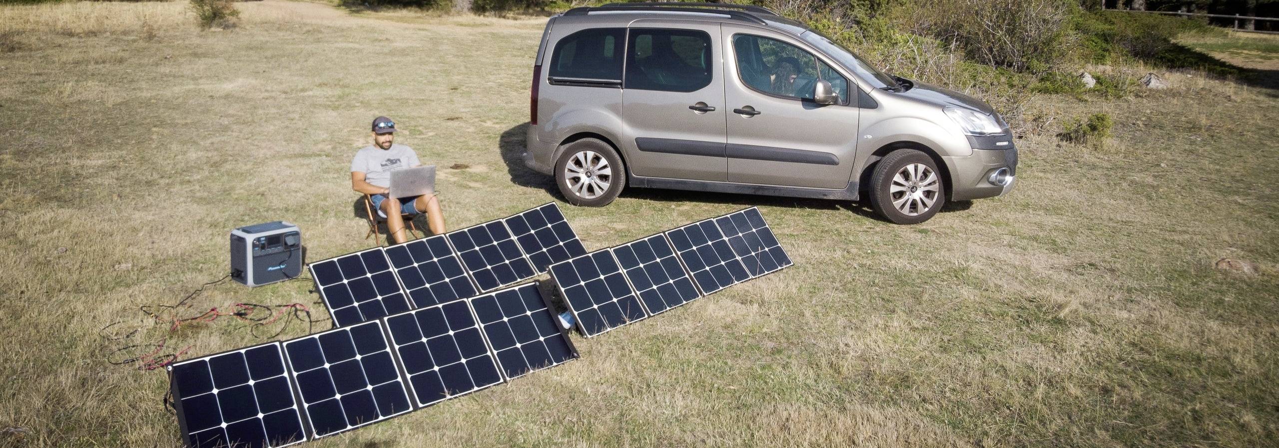 Bluetti EB3A+PV120 Powerstation LiFePO 4 Schwarz