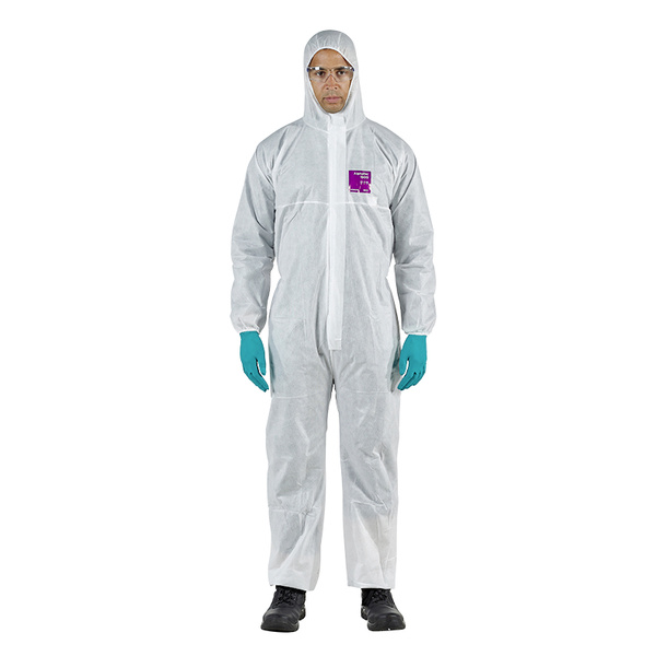 Ansell WH15S-00138-04 AlphaTec® 1500 - Modell 138 Chemikalienschutz, Weiß, L Kleider-Größe: L Weiß
