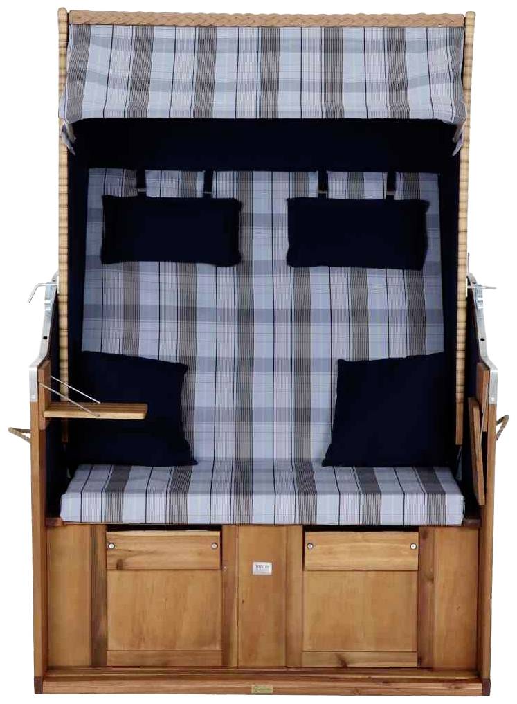 Trendy by deVries 2563274520AF Strandkorb Trend 10+, Stoff 745 Geflecht natur, Akazie FSC 100%