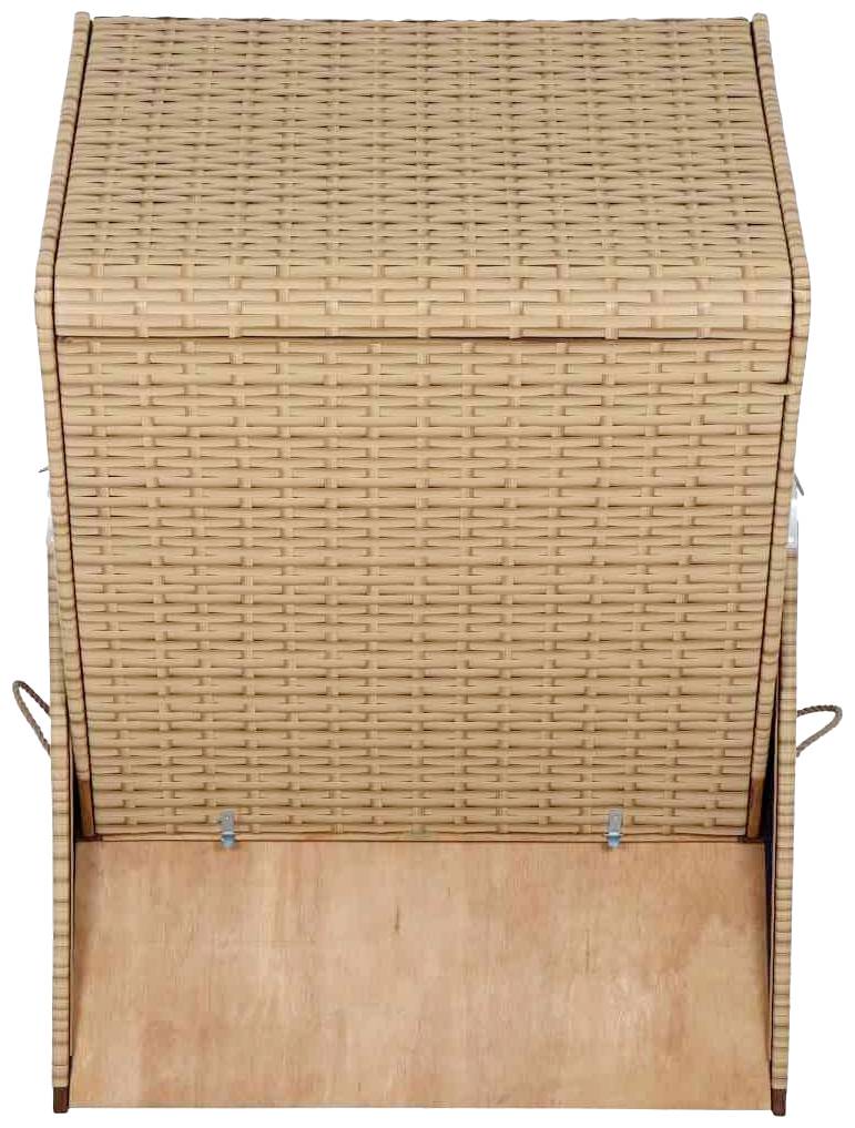 Trendy by deVries 2563274520AF Strandkorb Trend 10+, Stoff 745 Geflecht natur, Akazie FSC 100%