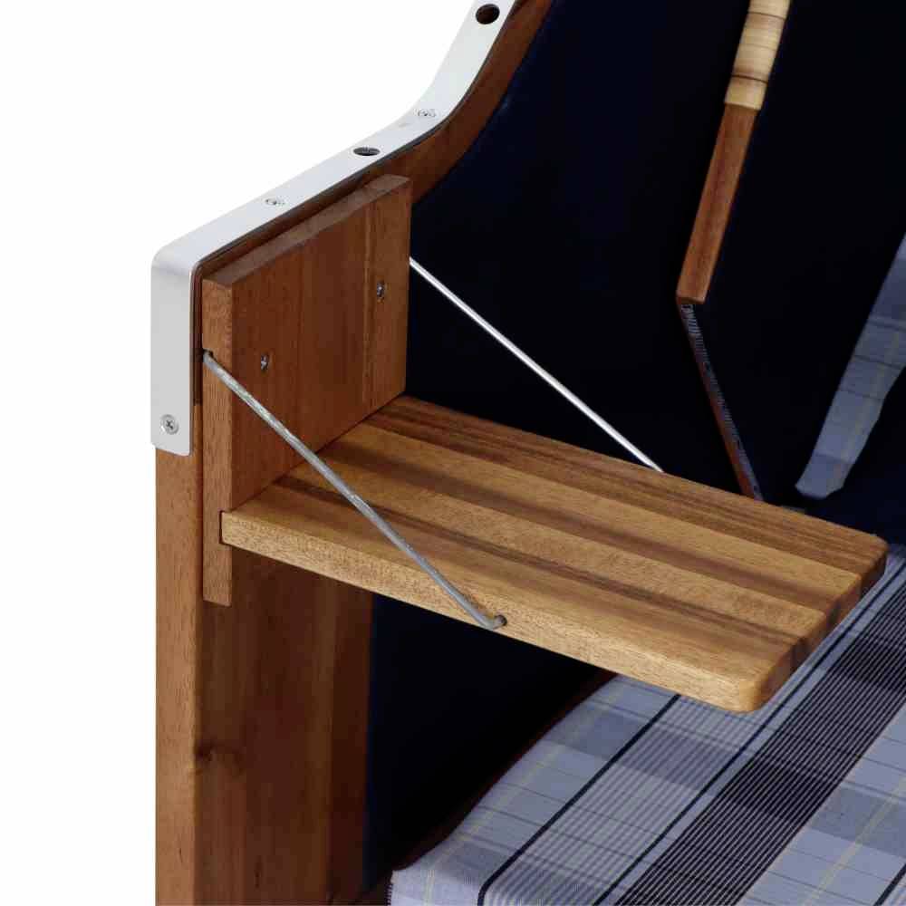 Trendy by deVries 2563274520AF Strandkorb Trend 10+, Stoff 745 Geflecht natur, Akazie FSC 100%