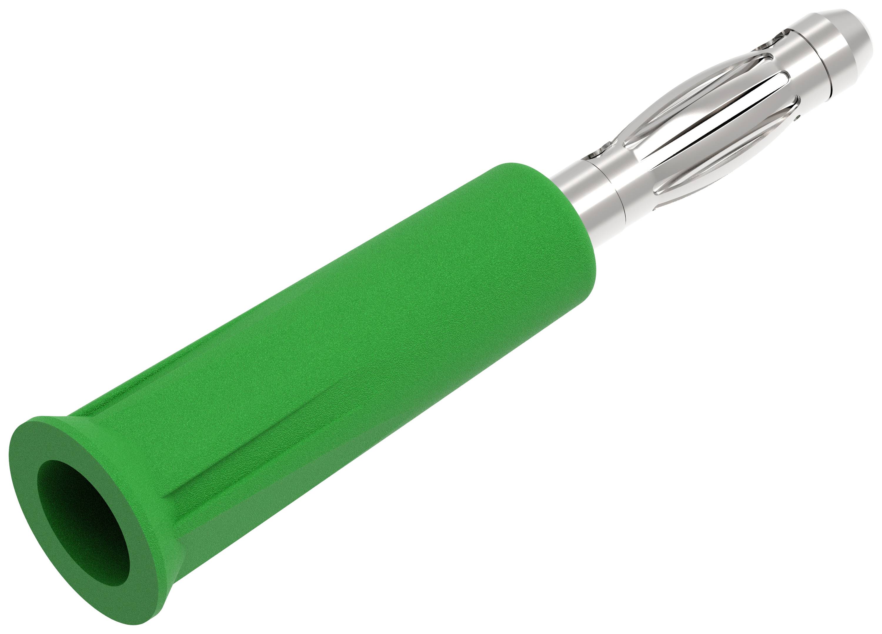 Electro PJP 1060-C-CD1-V Büschelstecker Stecker, gerade Stift-Ø: 4mm Grün