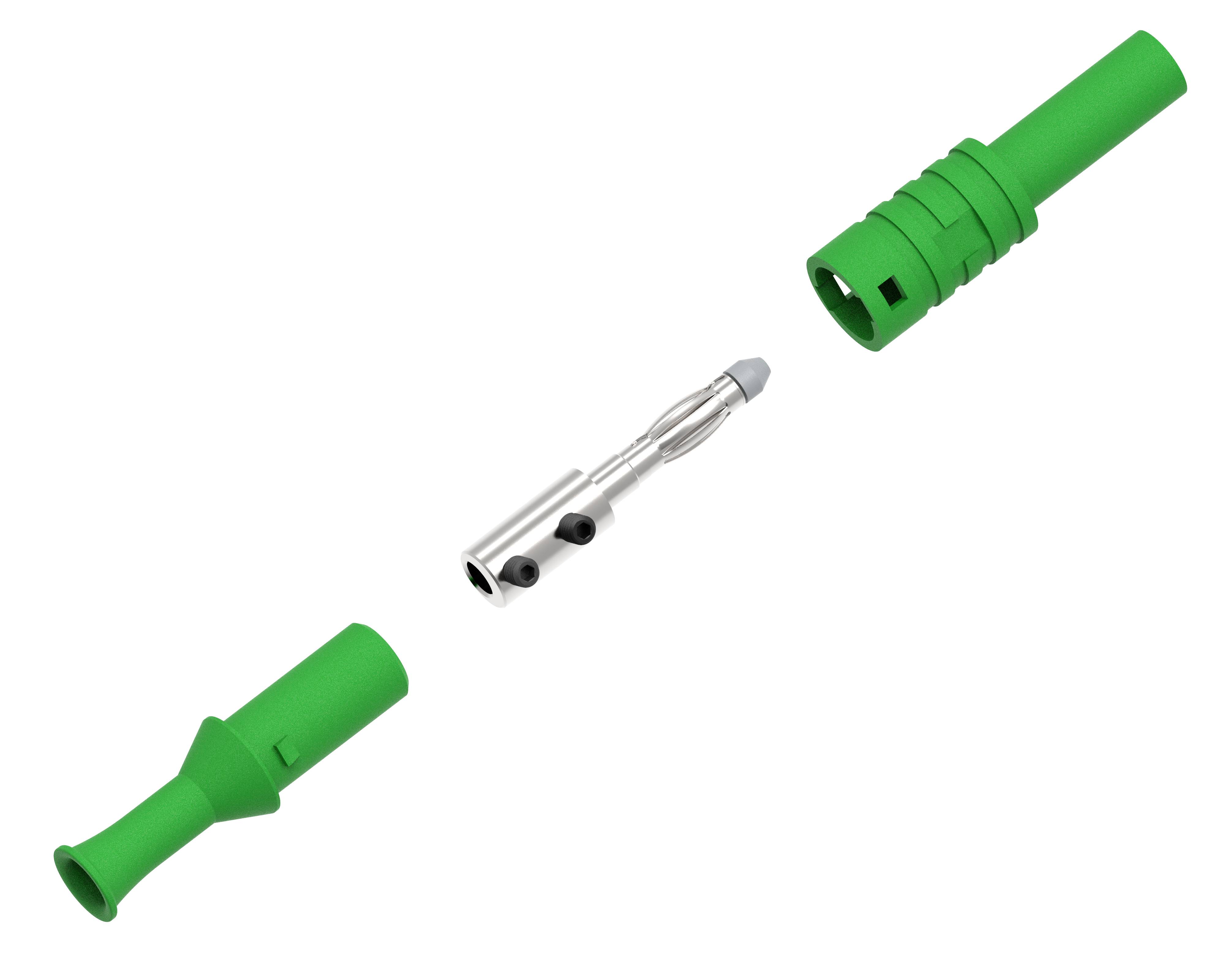 Electro PJP 1065-CD1-V Laborstecker Stift-Ø: 4mm Grün