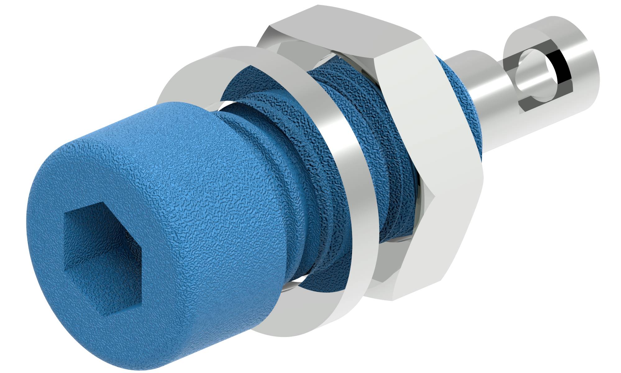 Electro PJP 224-M5-C-CD1-BL Laborbuchse Stift-Ø: 2 mm Blau