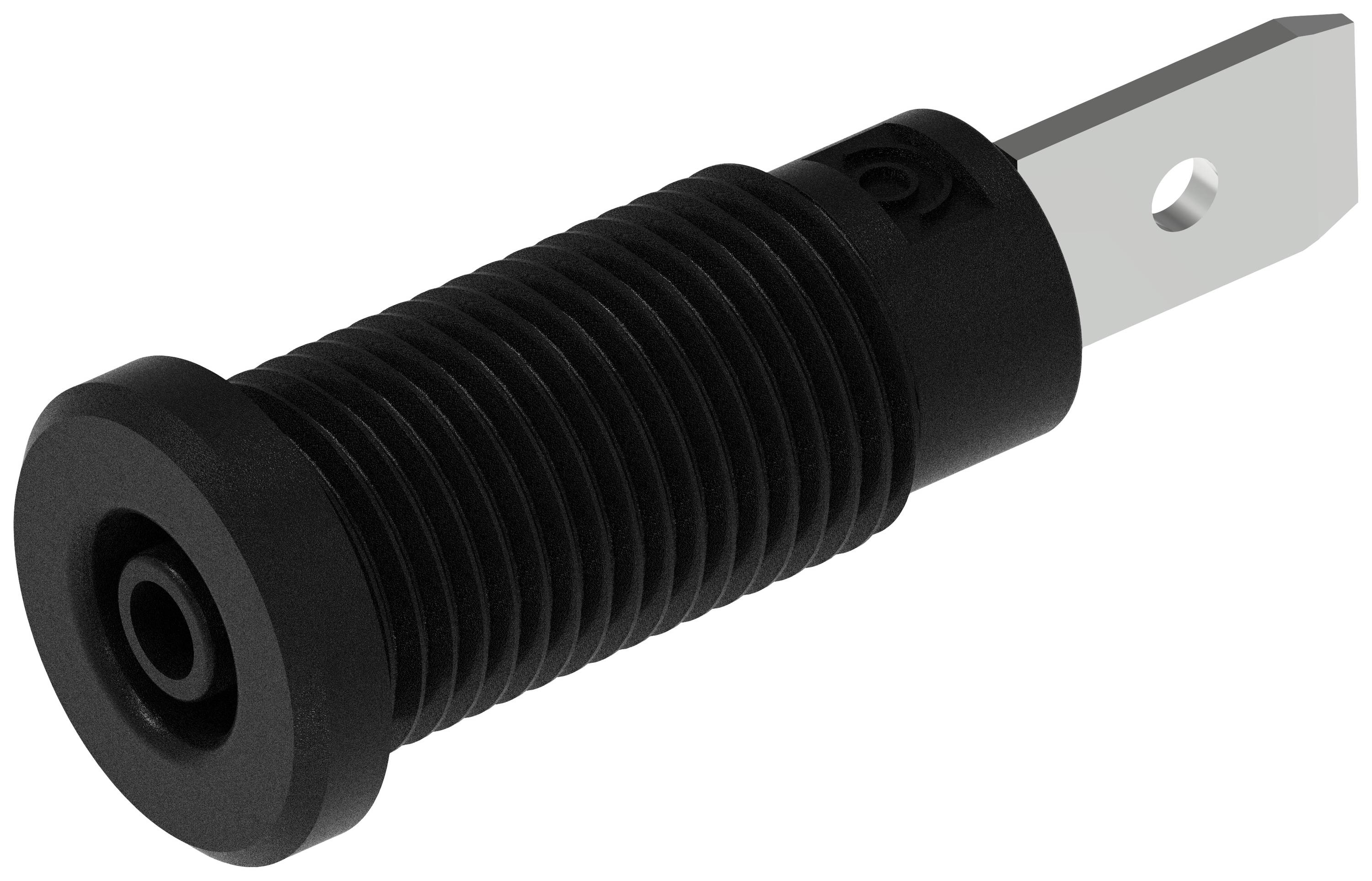 Electro PJP 228-2-I-CD1-N Sicherheits-Einbaubuchse Schwarz