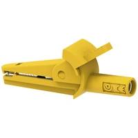 Electro PJP 5002-IEC-d4-CD1-J Krokodilklemme Gelb Klemmbereich max.: 9mm Länge: 51mm 1St. Electro PJP 5002-IEC-d4-CD1-J Krokodilklemme Gelb Klemmbereich max.: 9mm Länge: 51mm 1St.