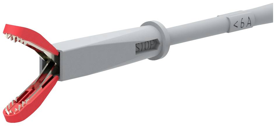 Electro PJP 6007-IEC-CD1-R Krokodilklemme CAT III 1000V Rot