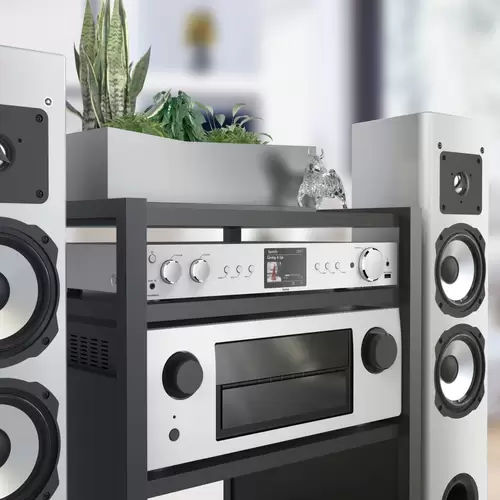 Hama DIT2105SBTX Tischradio Internet, DAB+, DAB, FM Bluetooth®, USB, WLAN, Internetradio Silber Hama DIT2105SBTX Tischradio Internet, DAB+, DAB, FM Bluetooth®, USB, WLAN, Internetradio Silber