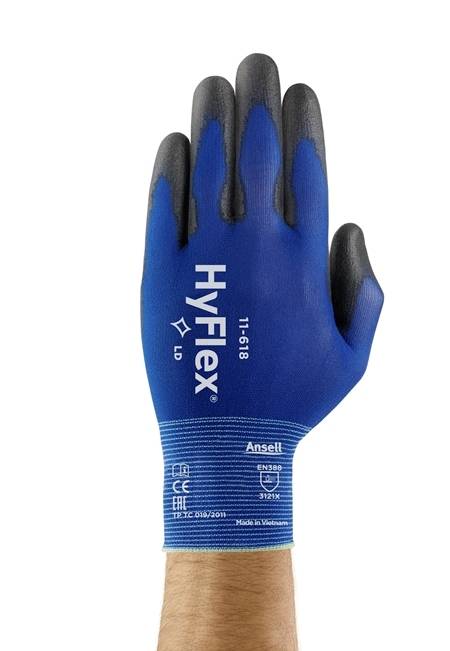 Ansell 11618070 HyFlex® Nylon Arbeitshandschuh Größe (Handschuhe): 7 EN 388:2016, EN 420-2003, EN 388-2003, EN 21420:2020 ISO