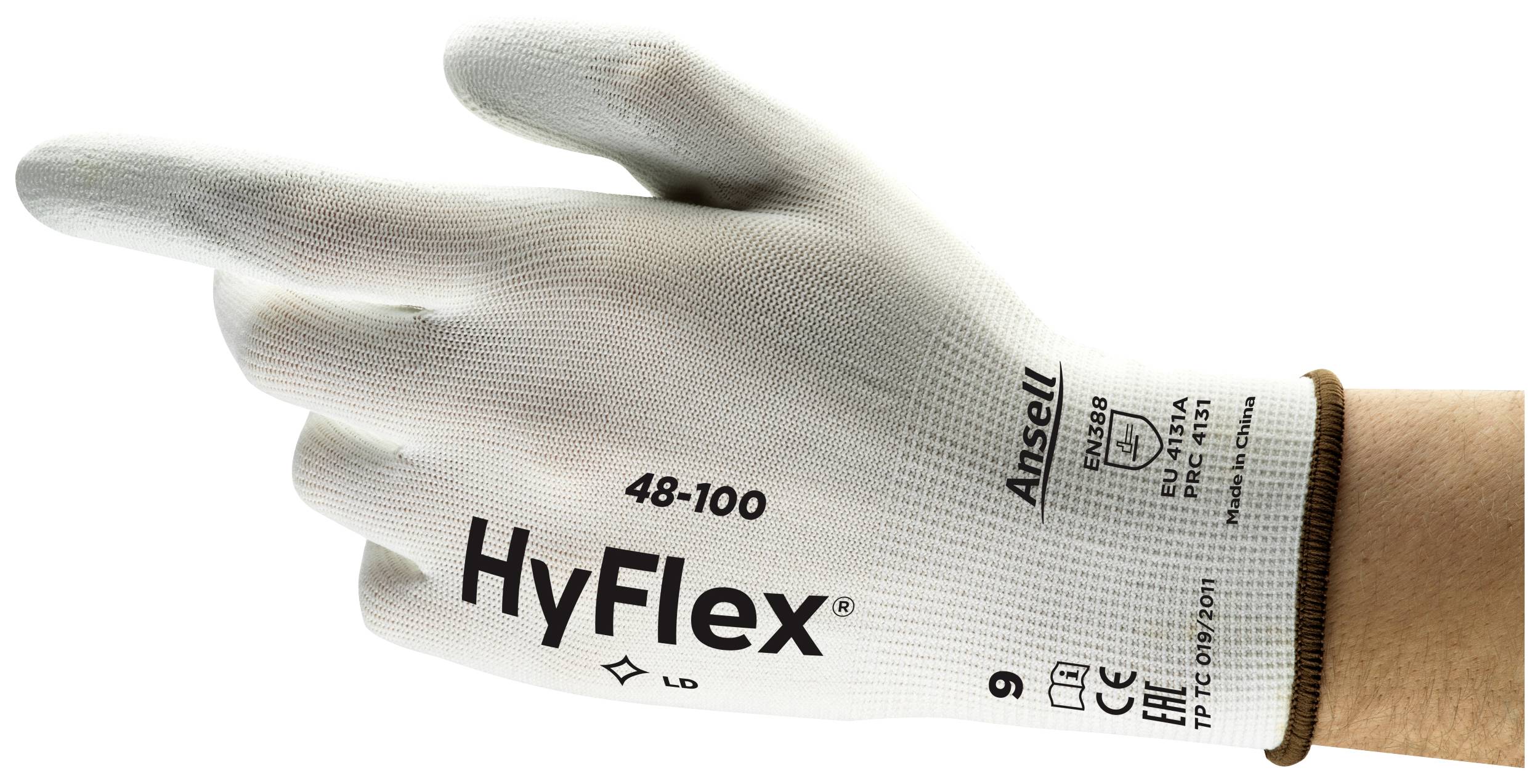 Ansell 48100100 HyFlex® Nylon Arbeitshandschuh Größe (Handschuhe): 10 EN 388:2016, EN 420-2003, EN 21420:2020, EN 388-2003 ISO