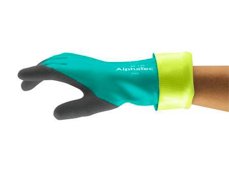 Ansell 58735070 AlphaTec® Chemiekalienhandschuh Größe (Handschuhe): 7 EN 388:2016, EN 407:2020, EN 21420:2020, EN 374-1:2016/ Typ