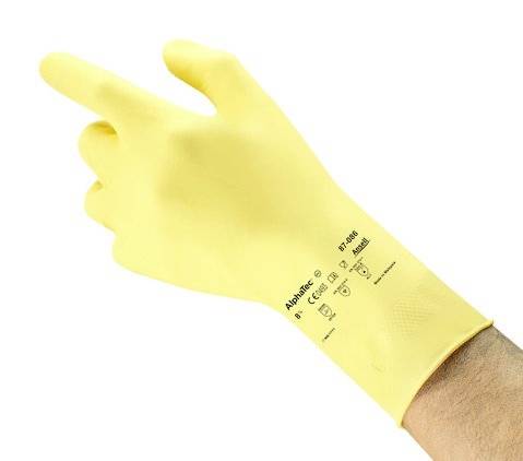 Ansell 87086085 AlphaTec® Baumwollvelour Chemiekalienhandschuh Größe (Handschuhe): 8.5, 9 EN 388:2016, EN 420-2003, EN 374-5, EN