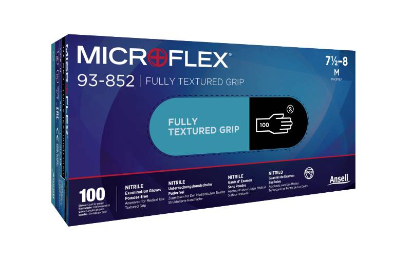 Ansell MICROFLEX® 93852100 100 St. Nitril Einweghandschuh Größe (Handschuhe): 10 EN 374-1, EN 420-2003, EN 455, EN 21420:2020, EN