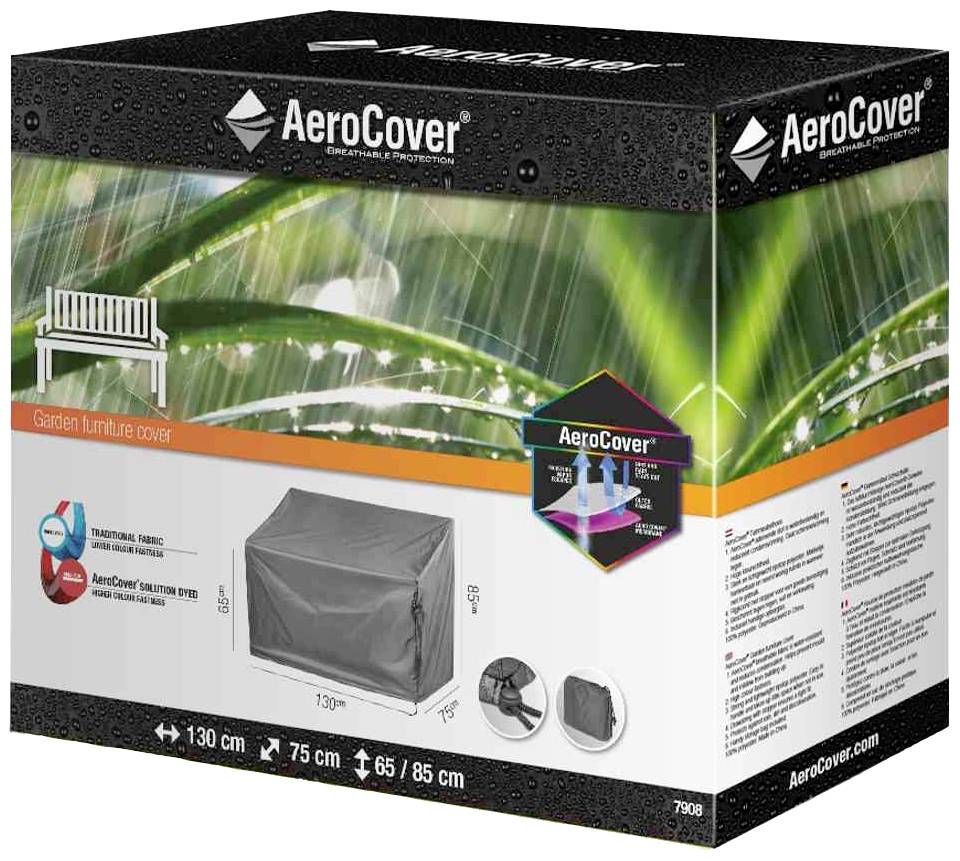 AeroCover 7908 Atmungsaktive Schutzhülle für Bänke 130x75xH65/85cm atmungsaktiv