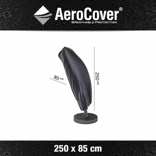 AeroCover 7972 Atmungsaktive Schutzhülle für Ampelschirme H250x85 cm, Ø 3, 5m für Schirme mit gebogenem Standrohr AeroCover 7972 Atmungsaktive Schutzhülle für Ampelschirme H250x85 cm, Ø 3, 5m für Schirme mit gebogenem Standrohr