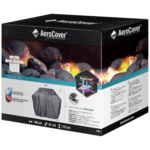 AeroCover 7854 Atmungsaktive Schutzhülle für Grillgeräte 148x61xH110cm für Gasgrillgeräte, Größe L AeroCover 7854 Atmungsaktive Schutzhülle für Grillgeräte 148x61xH110cm für Gasgrillgeräte, Größe L