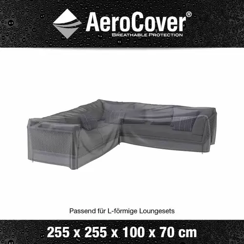 AeroCover 7941 Atmungsaktive Schutzhülle für L-förmige Lounge-Sets 255x255x100xH70cm AeroCover 7941 Atmungsaktive Schutzhülle für L-förmige Lounge-Sets 255x255x100xH70cm