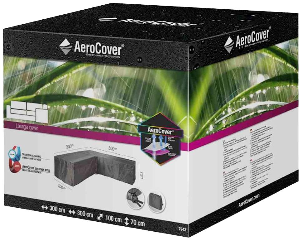 AeroCover 7943 Atmungsaktive Schutzhülle für L-förmige Lounge-Sets 300x300x100xH70cm