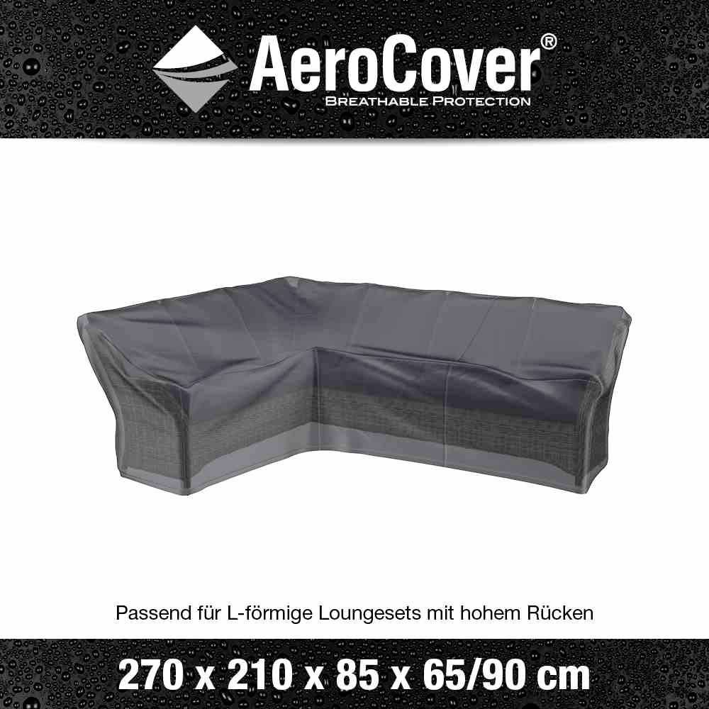 AeroCover 7990 Atmungsaktive Schutzhülle für L-förmige Lounge-Sets 270x210x85xH65/90cm sitzende linke Seite 270cm