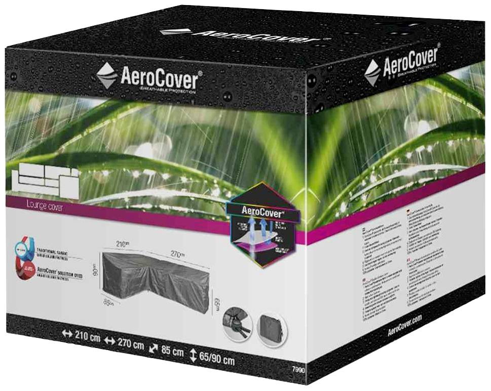 AeroCover 7990 Atmungsaktive Schutzhülle für L-förmige Lounge-Sets 270x210x85xH65/90cm sitzende linke Seite 270cm