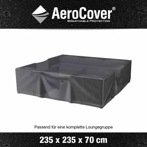 AeroCover 7933 Atmungsaktive Schutzhülle für rechteckige Lounge-Sets 235x235xH70cm AeroCover 7933 Atmungsaktive Schutzhülle für rechteckige Lounge-Sets 235x235xH70cm