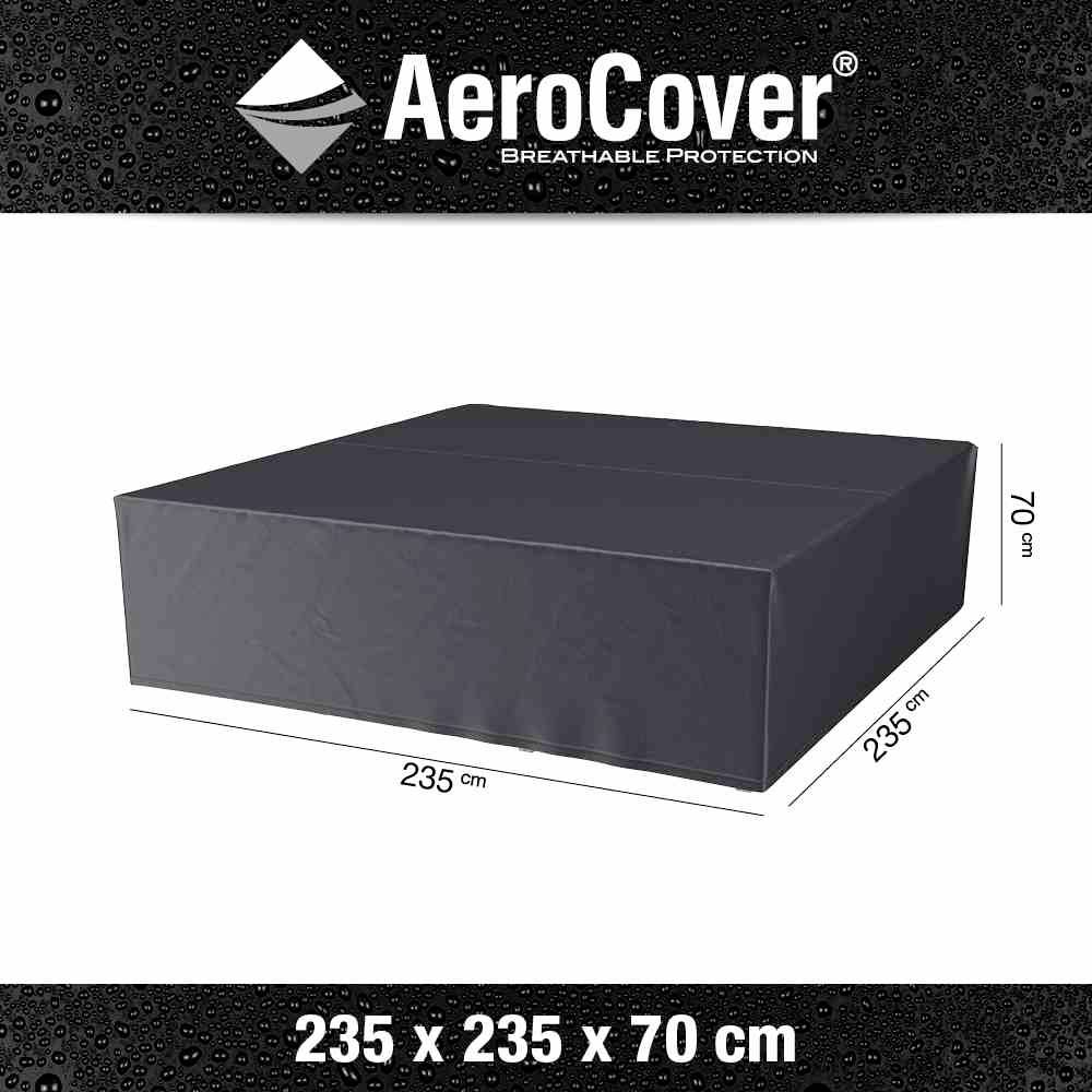 AeroCover 7933 Atmungsaktive Schutzhülle für rechteckige Lounge-Sets 235x235xH70cm