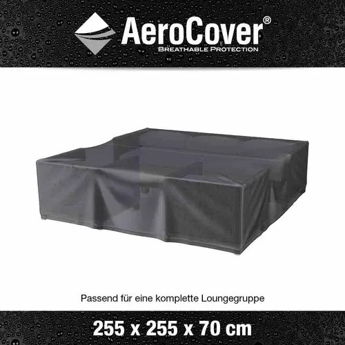 AeroCover 7934 Atmungsaktive Schutzhülle für rechteckige Lounge-Sets 255x255xH70cm AeroCover 7934 Atmungsaktive Schutzhülle für rechteckige Lounge-Sets 255x255xH70cm