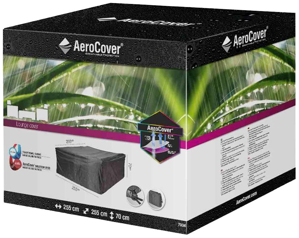 AeroCover 7934 Atmungsaktive Schutzhülle für rechteckige Lounge-Sets 255x255xH70cm