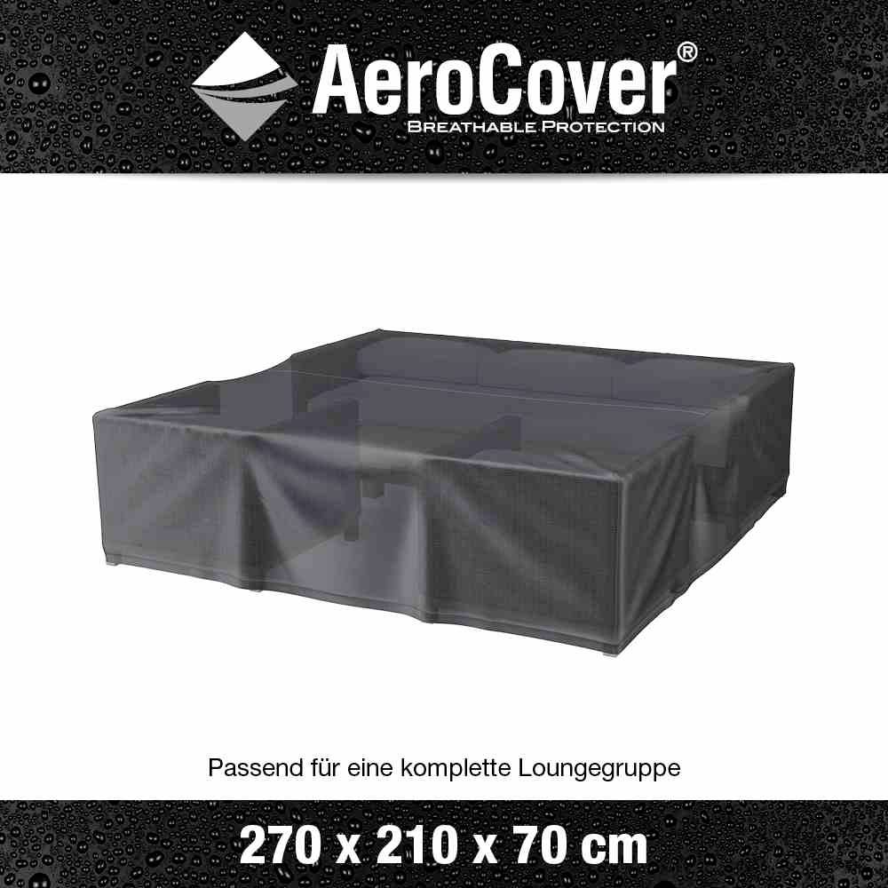 AeroCover 7938 Atmungsaktive Schutzhülle für rechteckige Lounge-Sets 270x210xH70cm