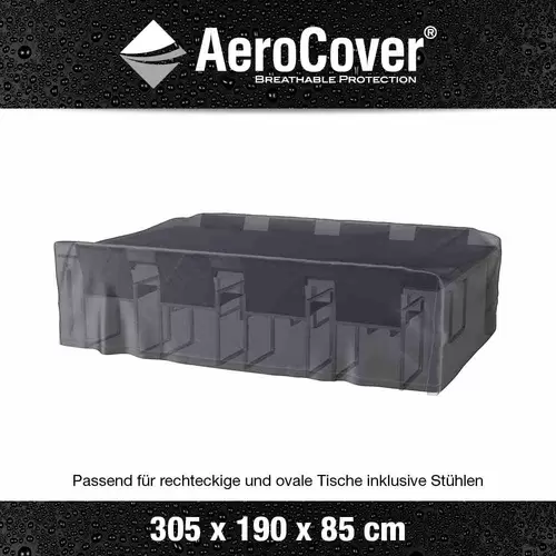 AeroCover 7918 Atmungsaktive Schutzhülle für Sitzgruppen 305x190xH85cm AeroCover 7918 Atmungsaktive Schutzhülle für Sitzgruppen 305x190xH85cm