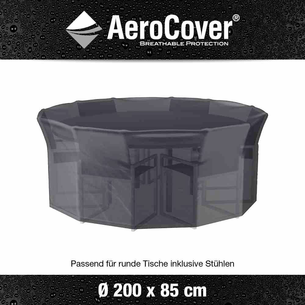 AeroCover 7912 Atmungsaktive Schutzhülle für Sitzgruppen Ø200xH85cm