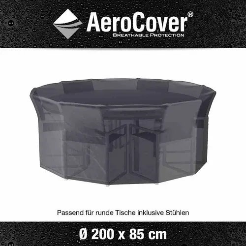 AeroCover 7912 Atmungsaktive Schutzhülle für Sitzgruppen Ø200xH85cm AeroCover 7912 Atmungsaktive Schutzhülle für Sitzgruppen Ø200xH85cm