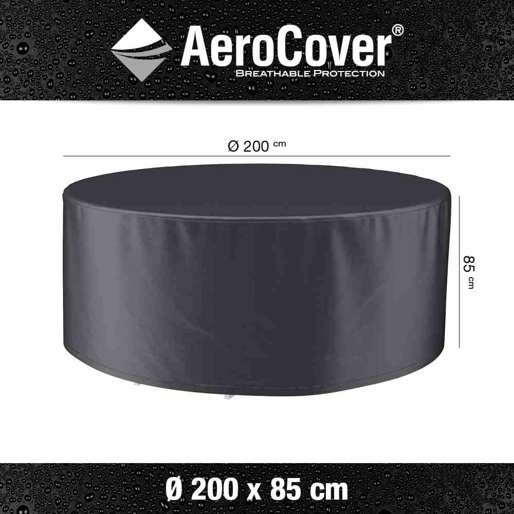 AeroCover 7912 Atmungsaktive Schutzhülle für Sitzgruppen Ø200xH85cm