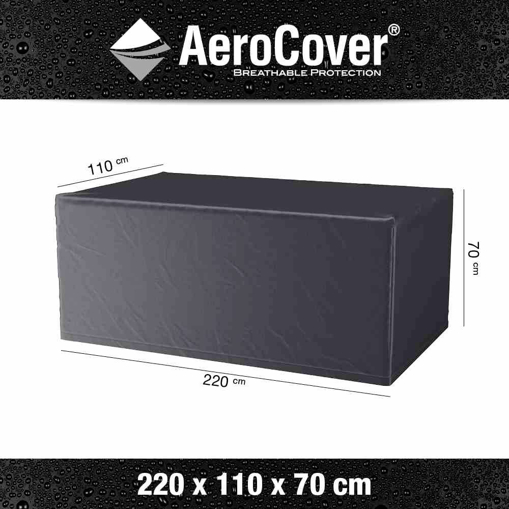 AeroCover 7925 Atmungsaktive Schutzhülle für Tische 220x110xH70cm atmungsaktiv