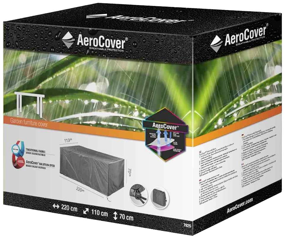 AeroCover 7925 Atmungsaktive Schutzhülle für Tische 220x110xH70cm atmungsaktiv