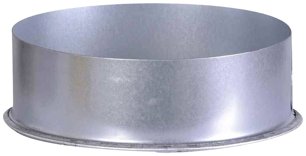 Eine runde, silberne Metallform mit glatten Wänden, ideal zum Backen oder als Behälter verwendbar.