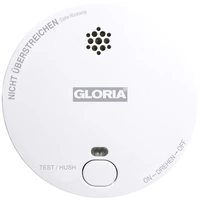Gloria R1 Rauchwarnmelder batteriebetrieben (Ø x H) 100mm x 33mm Gloria R1 Rauchwarnmelder batteriebetrieben (Ø x H) 100mm x 33mm