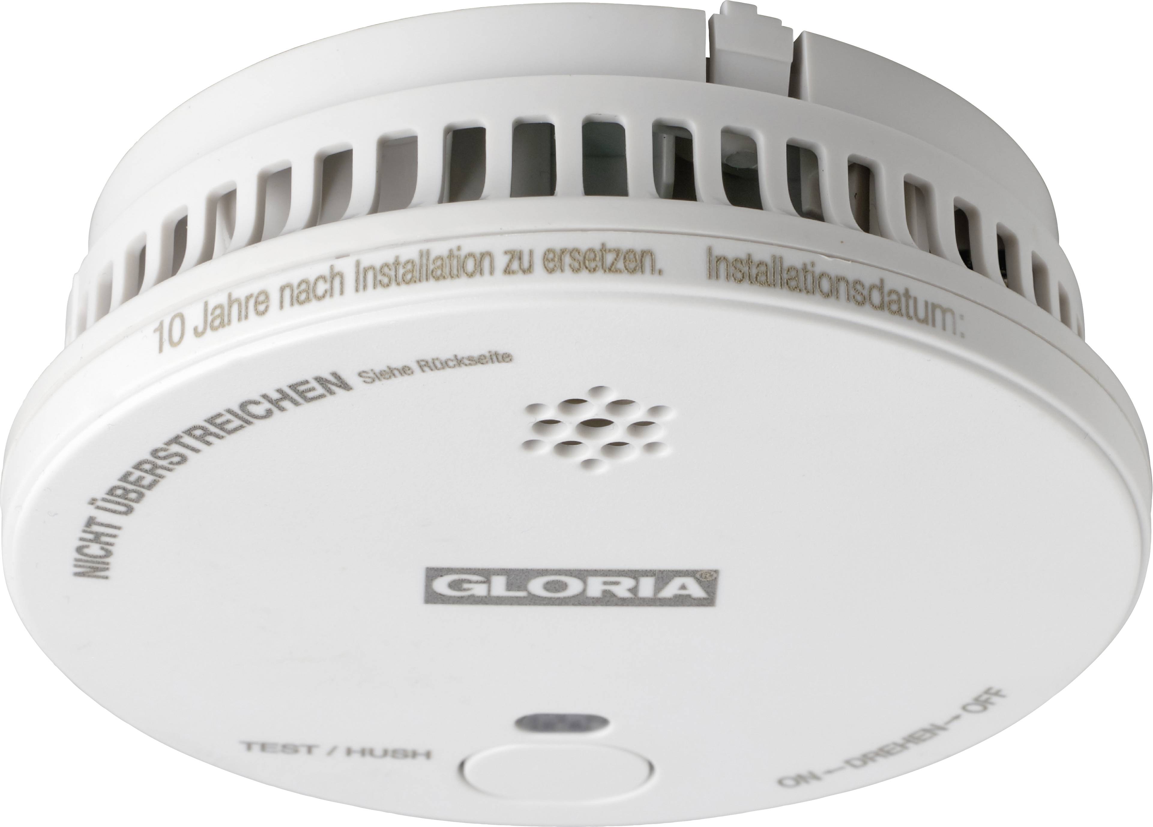 Gloria R1 Rauchwarnmelder batteriebetrieben (Ø x H) 100mm x 33mm