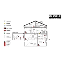 Gloria R1 Rauchwarnmelder batteriebetrieben (Ø x H) 100mm x 33mm Gloria R1 Rauchwarnmelder batteriebetrieben (Ø x H) 100mm x 33mm