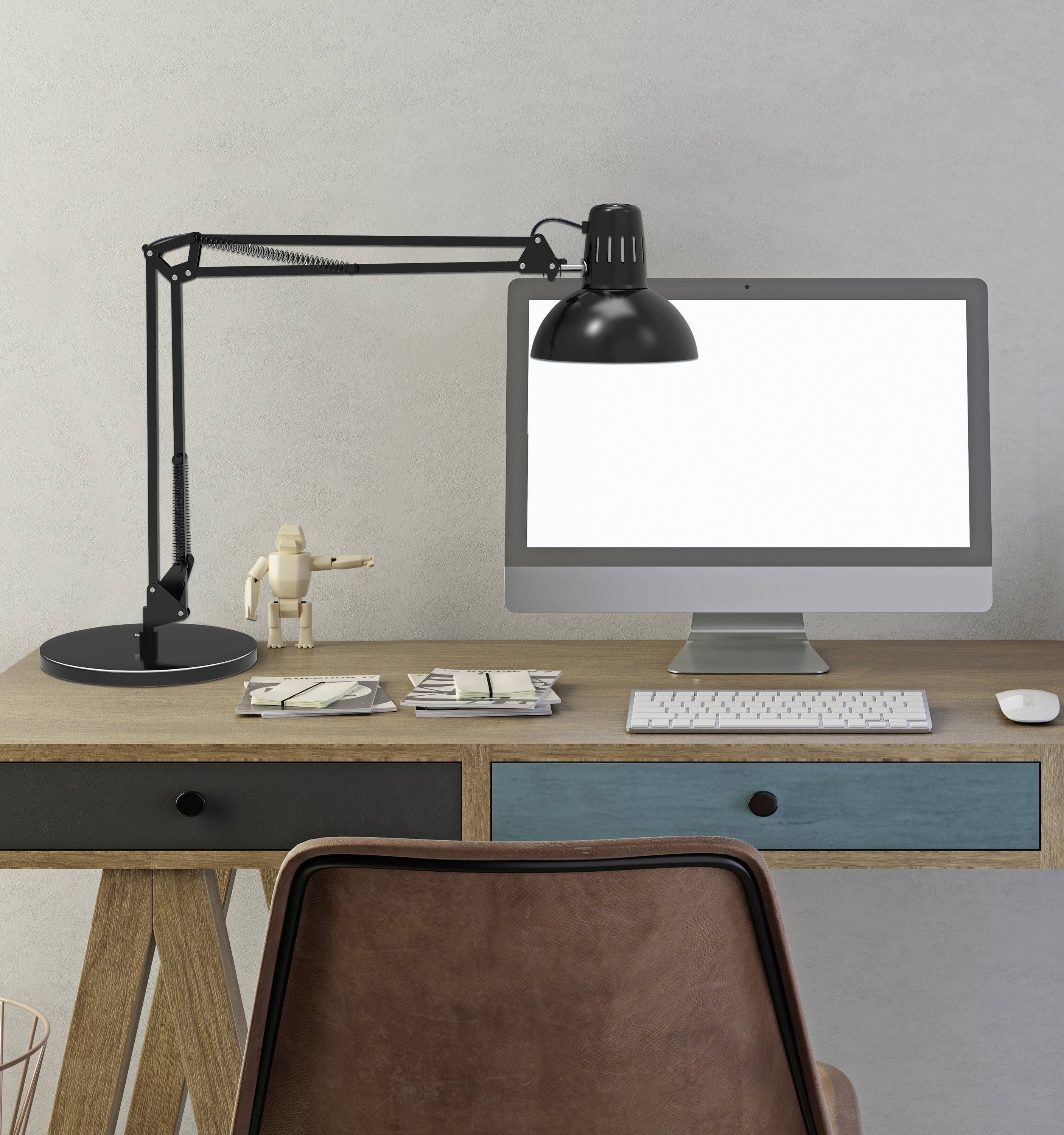 Maul MAULstudy 8230490 Tischlampe E27 Schwarz