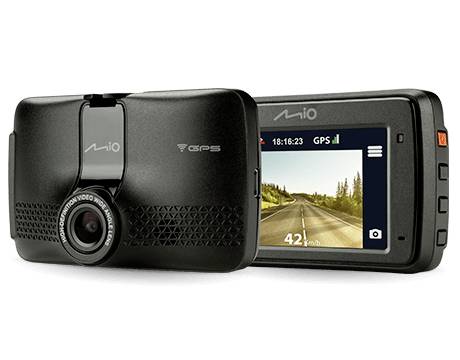 MIO MiVue 733 WIFI Dashcam mit GPS Blickwinkel horizontal max.=130 ° Display, GPS mit Radarerkennung, G-Sensor